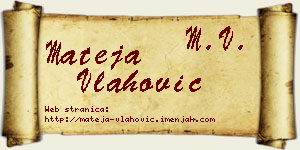 Mateja Vlahović vizit kartica